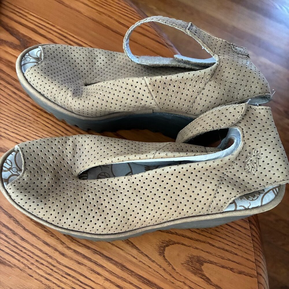 Women's Fly London Khaki Wedge Sandal